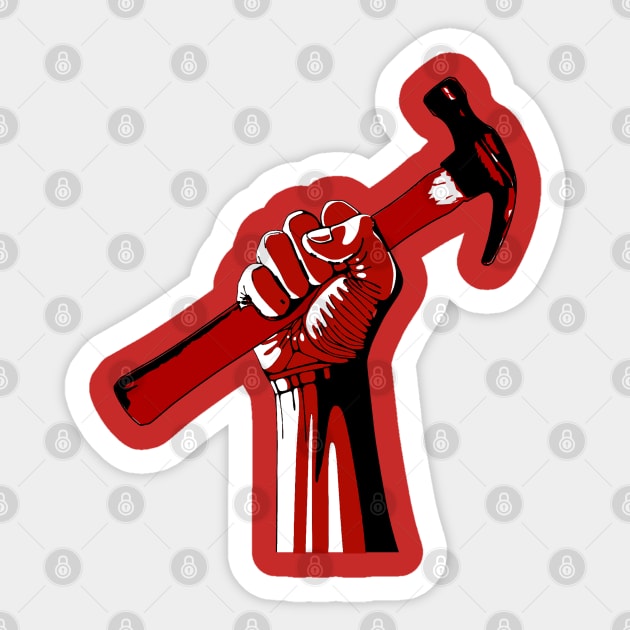 Handyman Hammer Sticker by HilariousDelusions